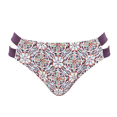 Braguita de Baño Clásica con Abertura Lateral Nina Aubergine