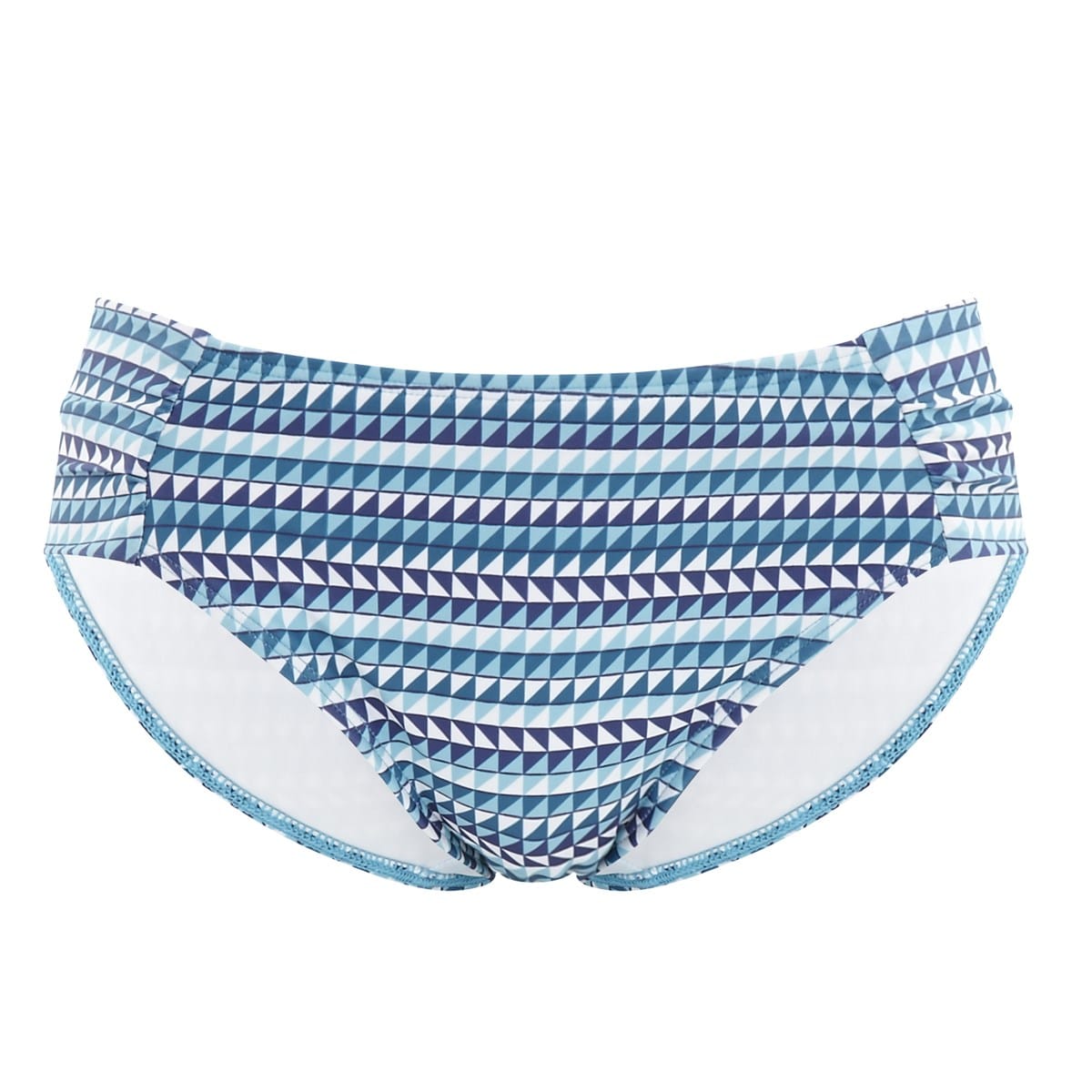 Braguita de Baño Clásica con Frunces en la Cadera Nina Geo Print